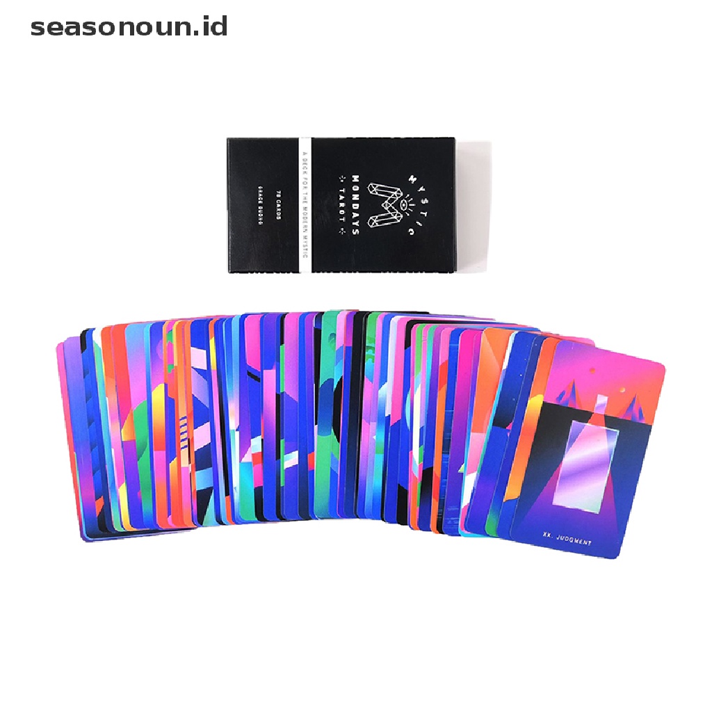 (seasonoun) 78pcs / set Kartu Tarot Mistic Mondays Modern Untuk Hadiah