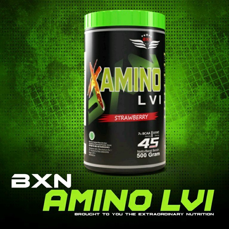 BXN AMINO 500gram LVI bcaa powder stamina suplemen fitnes