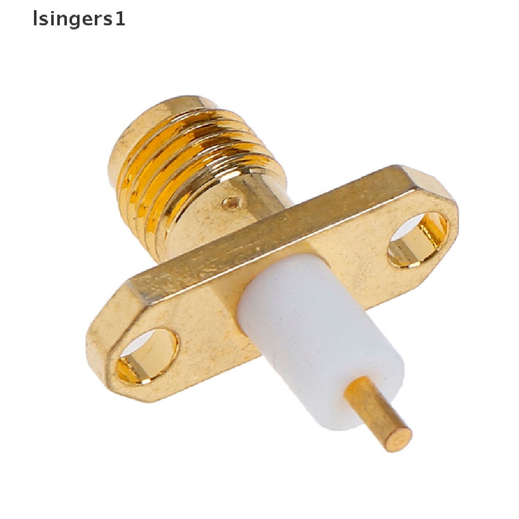 (lsingers1) Soket Jack SMA Female PTFE Dengan 2 Lubang