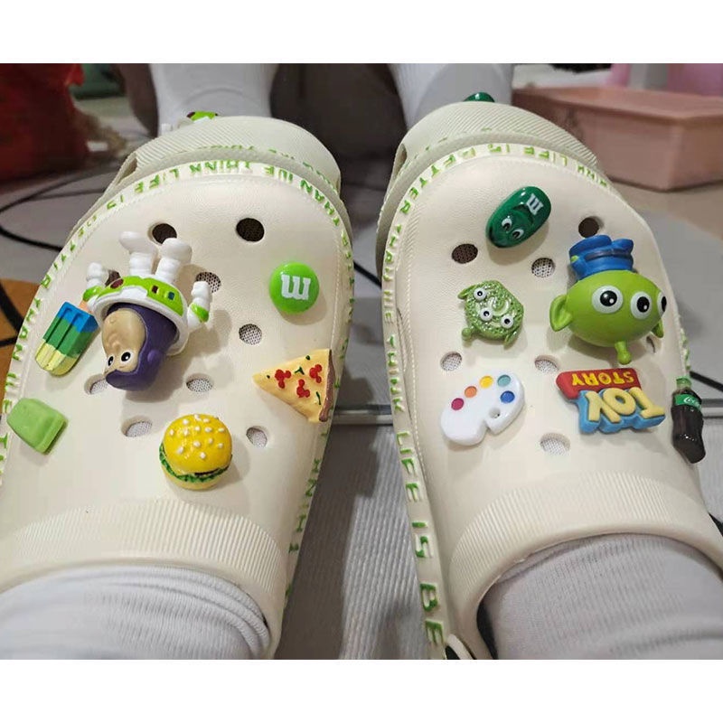 12 Pcs Kancing Sepatu Desain Kartun Toy Story croc / jibz / Button croc / Charm / Buzz Lightyear