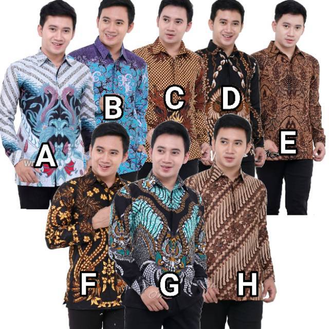 Bswart Batik Hrb026 Kenongo Hem Pendek Padi Pekalongan M L Xl Batik Pria Murah Modern Grosir