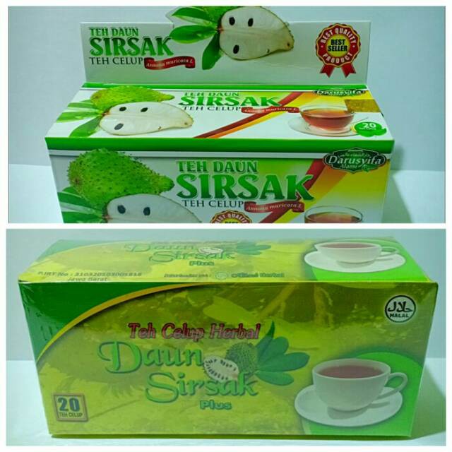 

Teh Celup Daun Sirsak isi 20 sachet original multimanfaat teh herbal kesehatan
