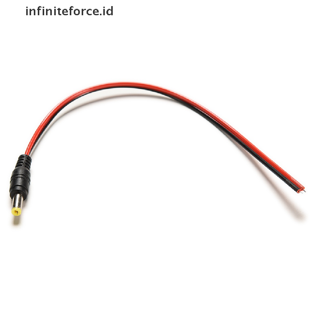 (Infiniteforce.Id) 10pcs / Lot Kabel Power Dc 12v Male 5.5x2.1mm Untuk Cctv