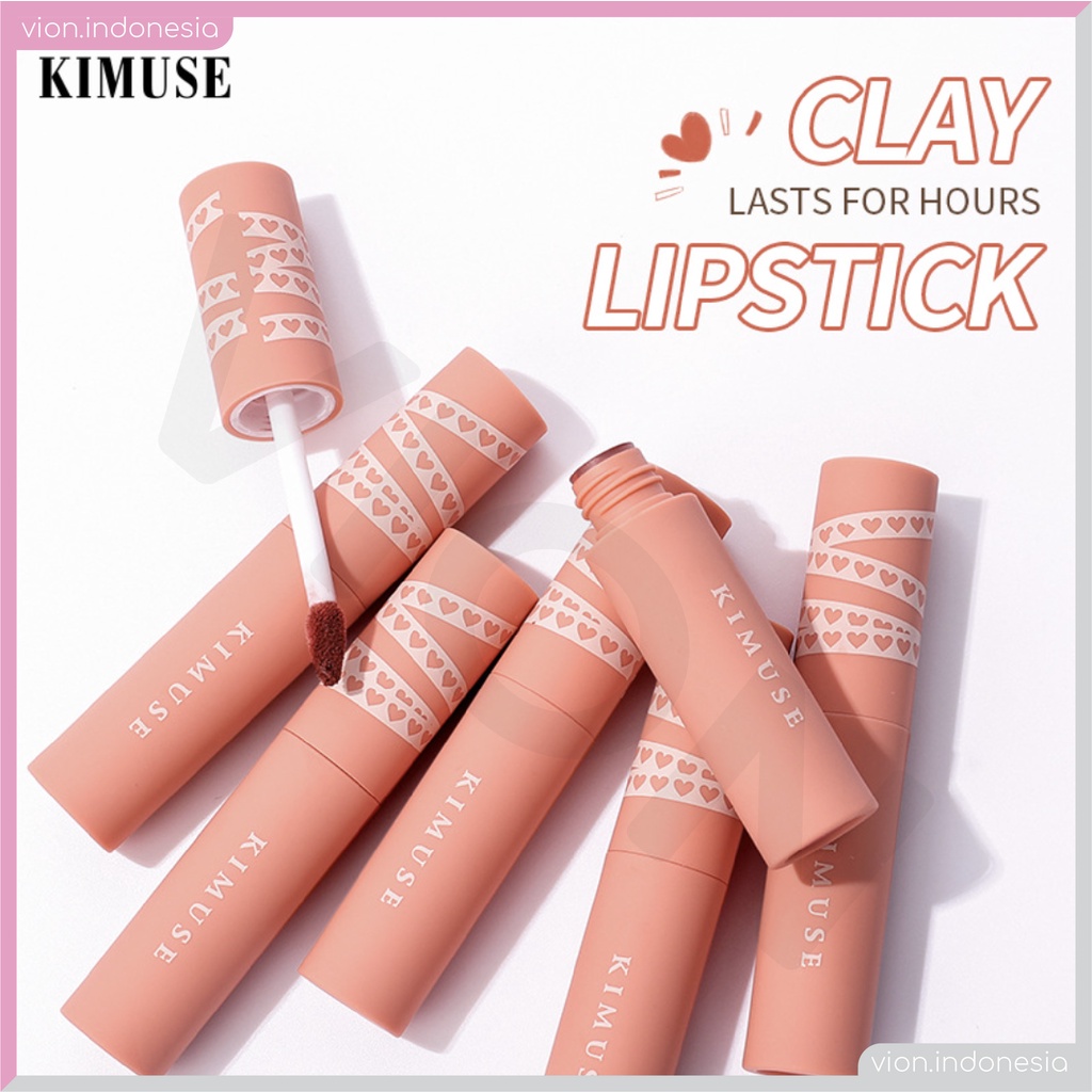 KIMUSE Lip Cream Matte Velvet Smooth 6 Color Waterproof Original KI002