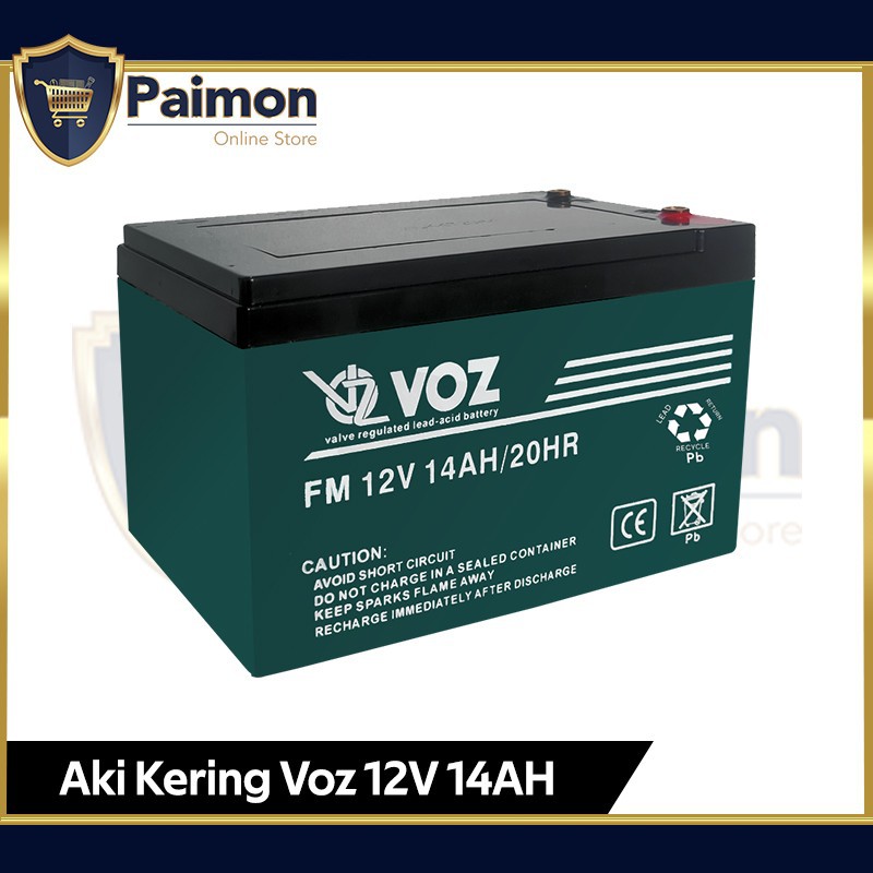Aki Sepeda Listrik 12V 14 Ah VOZ 12V 14Ah - Aki Kering E-Bike | Aki Sepeda Listrik