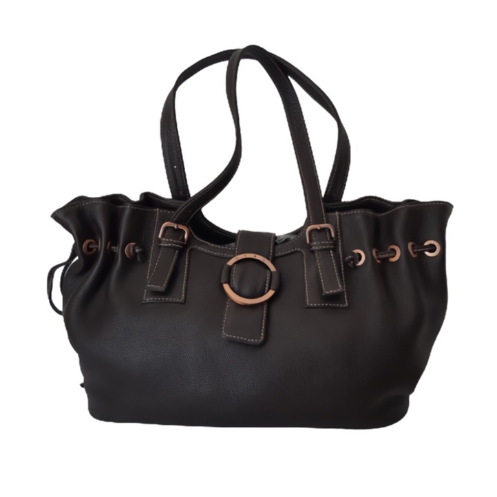 Tas Wanita Shoulder Bag Kulit Mial Cokelat Kopi Tas Pundak Preloved