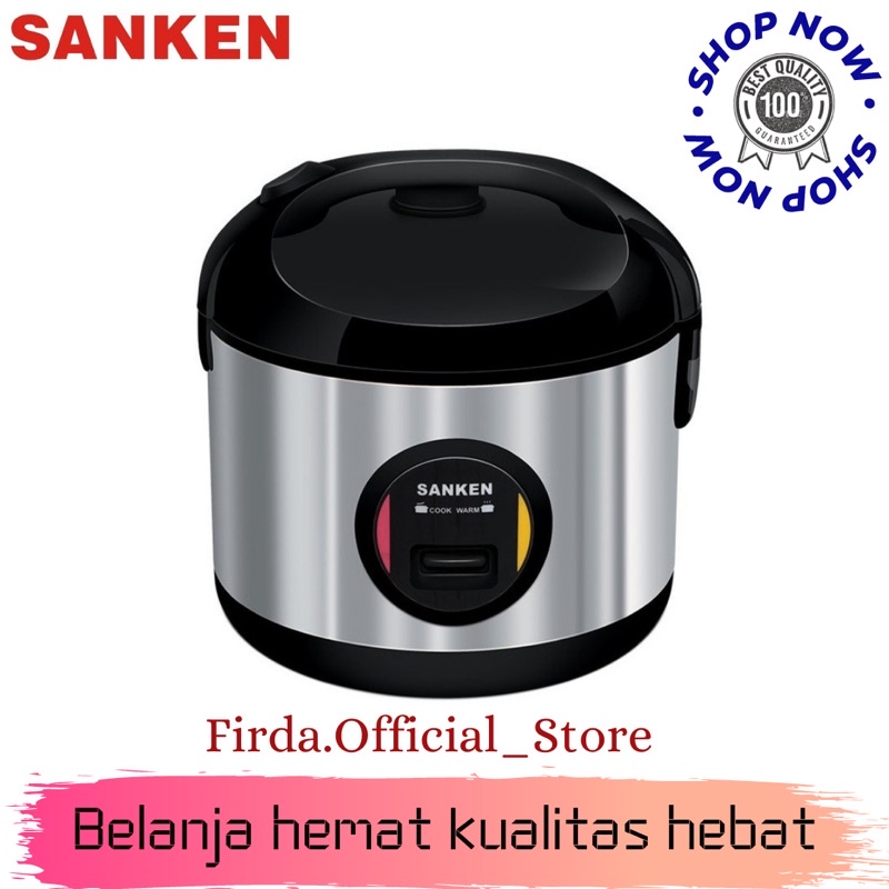 SANKEN RICE COOKER SJ2500 SJ 2500 SJ-2500 BK [STAINLESS] HITAM