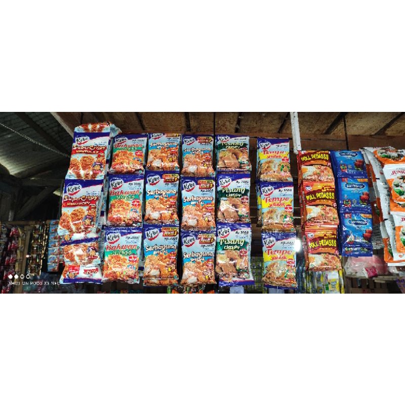 

Tepung serbaguna kobe Kentucky, pisang crispy, bakwan crispy