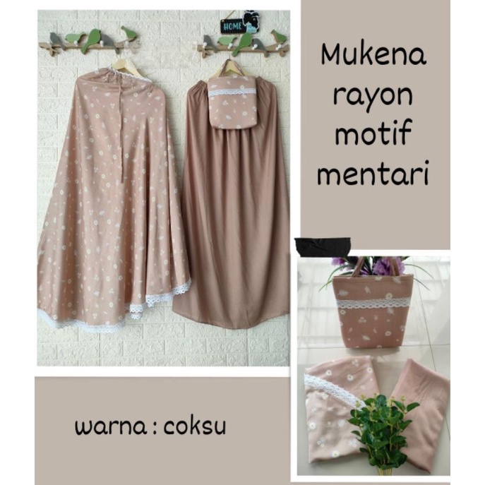 MUKENA DEWASA TRAVELLING/MUKENA DEWASA RAYON PRINTING (KERUT KENING) SIAP KIRIM MUKENA RAYON MURAH/M