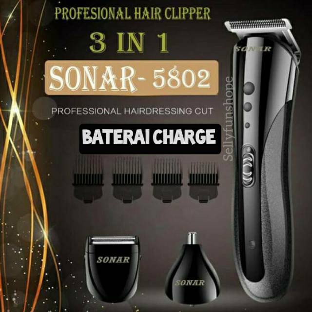 Sonar SN 5802 Professional Hair Cut / Pemangkas Rambut / Pencukur Rambut