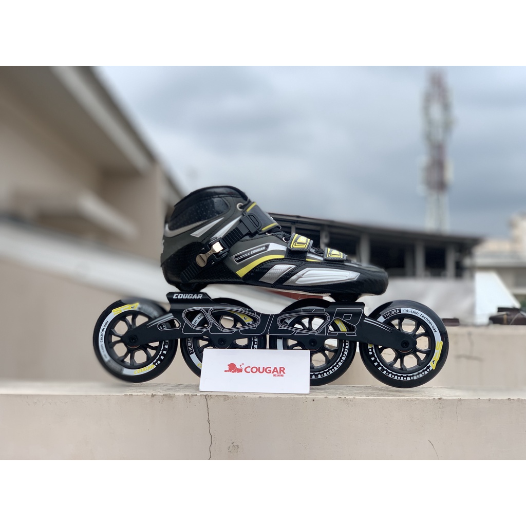 Sepatu Roda Speed Cougar SR7 Black Yellow