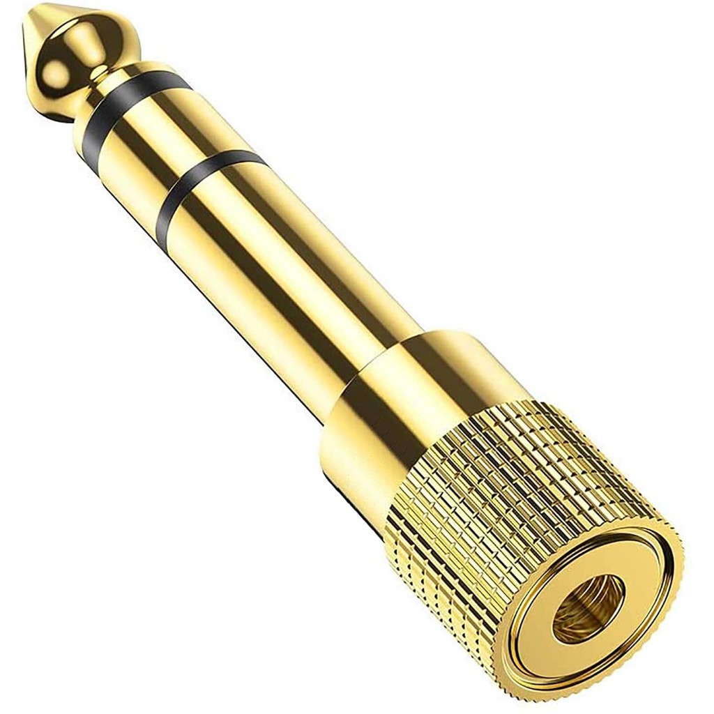 A6M3F | CONNECTOR AUDIO 6.5 MALE TO 3.5 FEMALE BEST (GOLD)