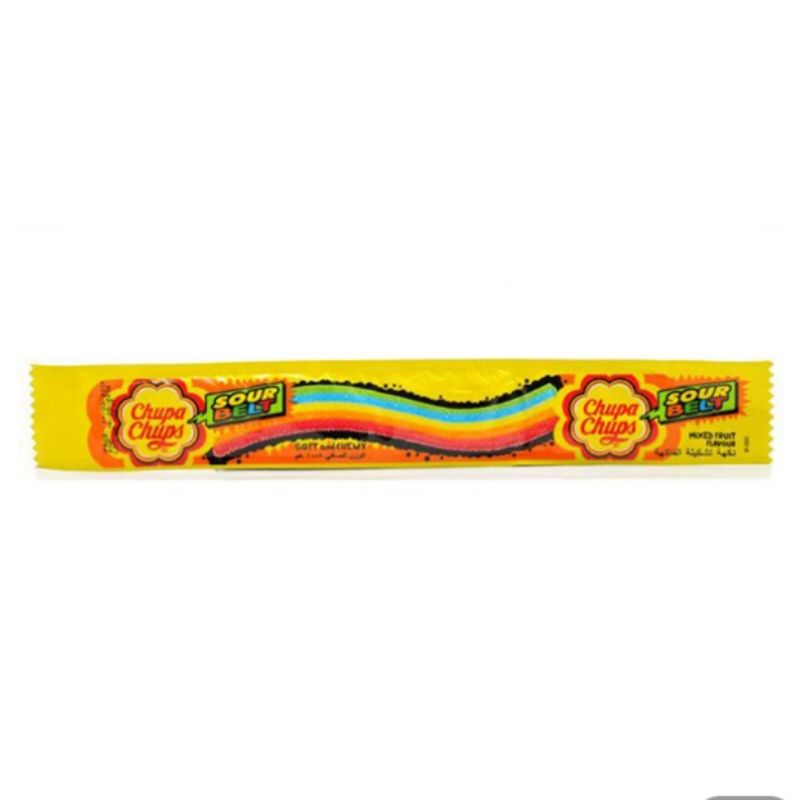 

Chupa Chups Sour Belt Permen Jeli Mixed Fruit 8 g