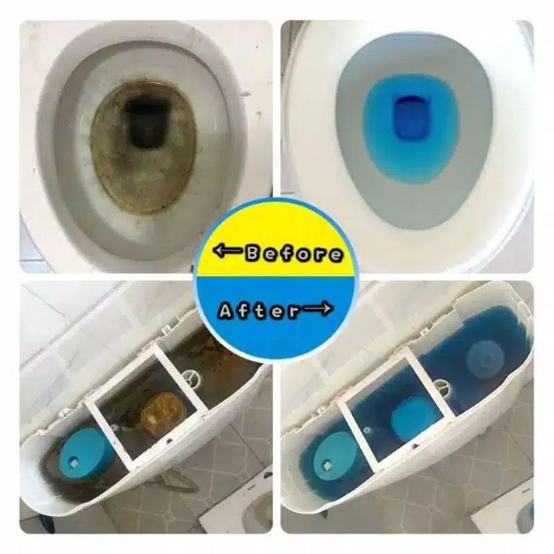 {HJ_888}Penyegar Toilet Automatic Closet Cleaner Blue Clean Pembersih WC