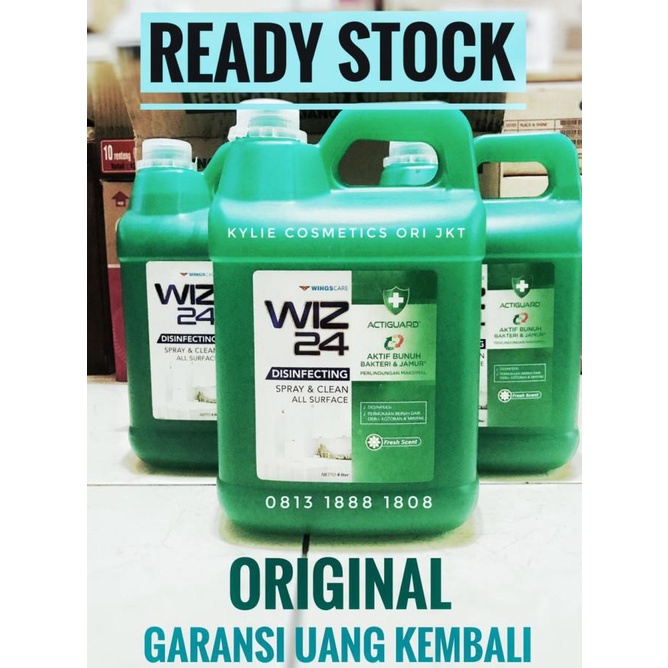 Wiz 24 Desinfektan Cair 4L / Disinfektan / Disinfectant Liquid Jerigen