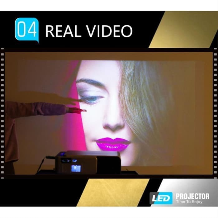 Proyektor Projector Unic T6 With Miracast Mirroring 80 ANSI Lumens