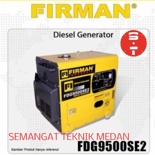 FDG9500SE2 GENSET GENERATOR LISTRIK SILENT SOLAR 6500 WATT 6KVA FIRMAN