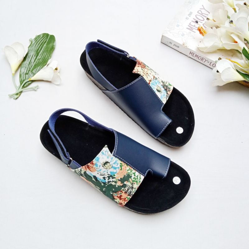 SANDAL BIRKEN WANITA SUMMER NAVY