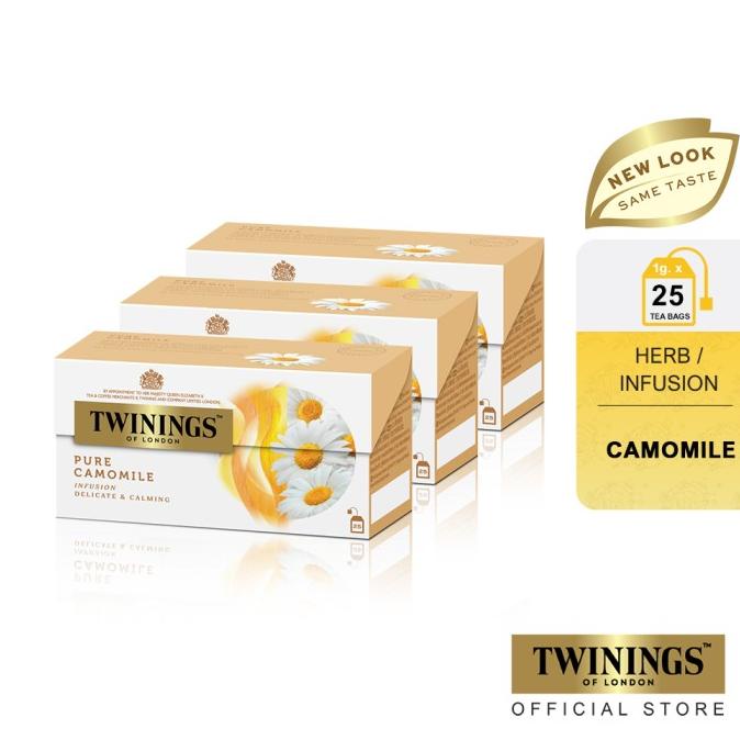 

Twinings Paket Bundle Set 3 Teh Celup Pure Camomile 25x1gr