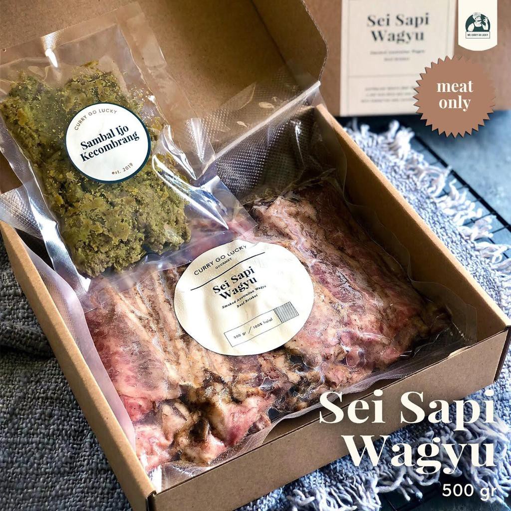 

Sei Sapi Wagyu (Meat Only) 500gram