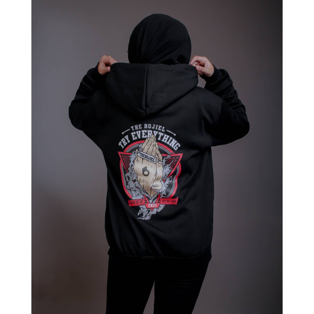 Sweater Hoodie Wanita Pria Tangan Outerwear Original Distro The Bojiel-1