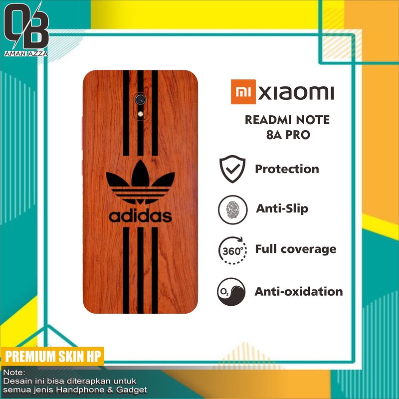 2pcs GARSKIN HANDPHONE XIAOMI READMI NOTE 8A PRO ADIDAS