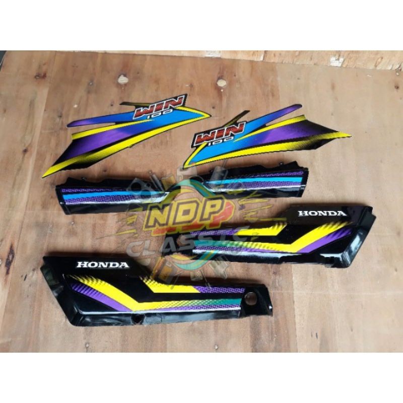 Cover body set honda win body win100 tempong win