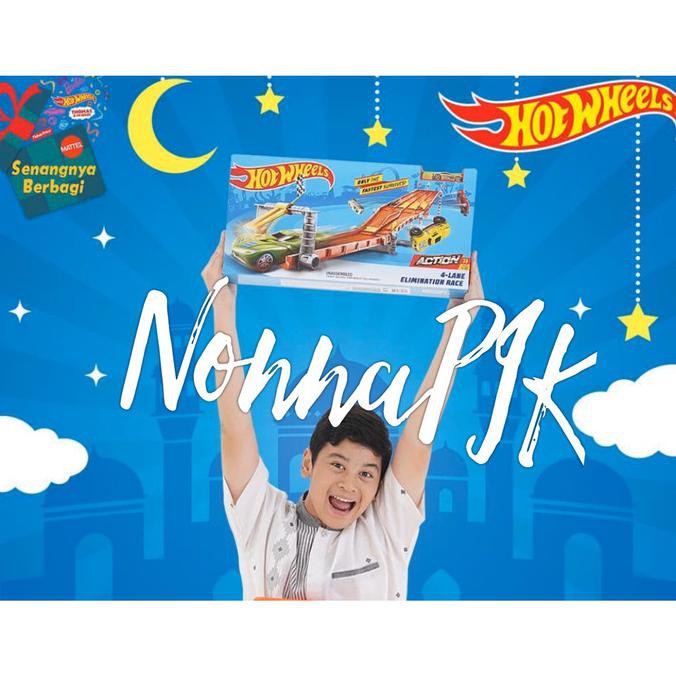 Hot Wheels 4-Lane Elimination Race Track Set