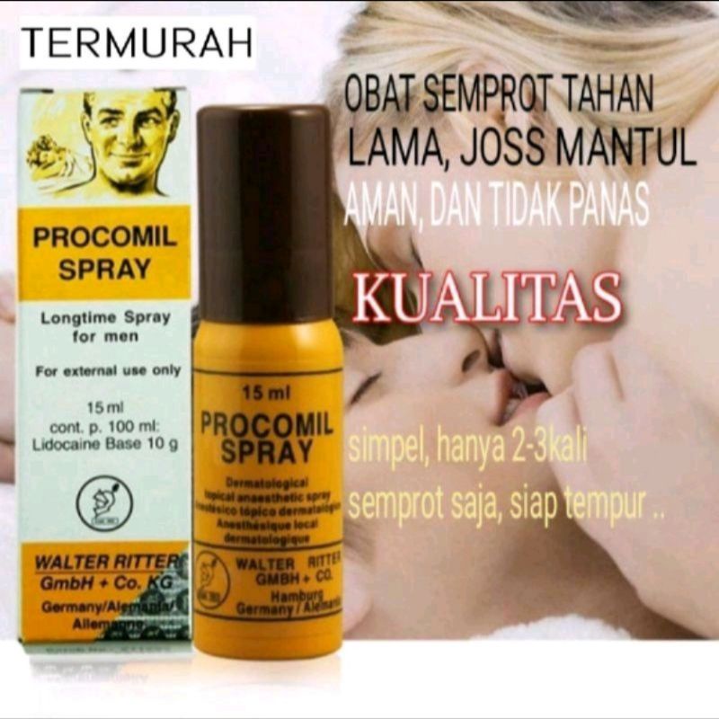 PROCOMIL SPRAY ORIGINAL ASLI HERBAl TAHAN LAMA