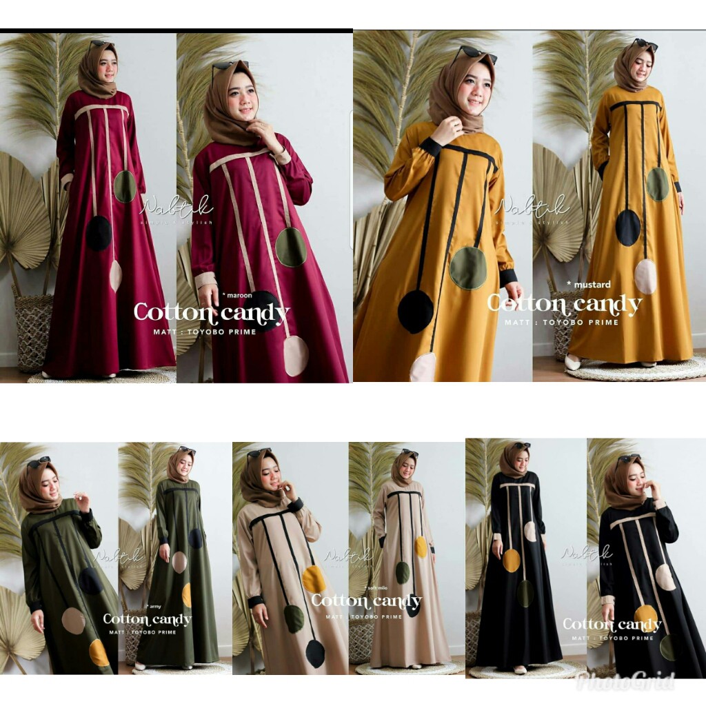 Bisa COD CANDY MAXY – Fashion Hits Fashion Muslim Gamis murah Dress muslim