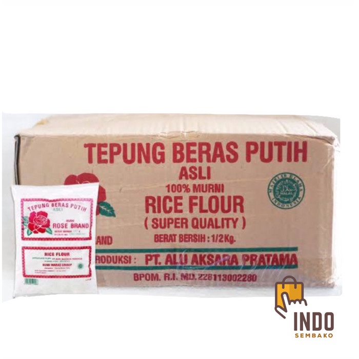 

cs01477 Tepung Beras Rose Brand 500G / Tepung Beras Putih Rose Brand 500 Gram Da01D100