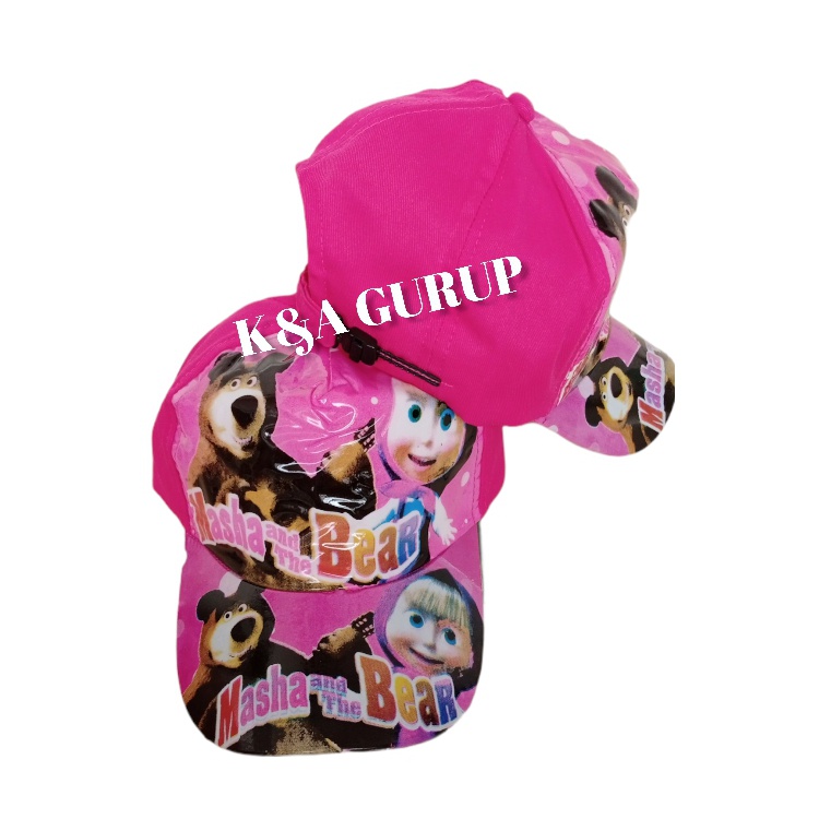 topi anak terbaru karakter PRICESS,HELLO KITY,MASHA and the BEAR,KUDA PONY,FROZEN/TOPI ANAK perempuan TERLARIS Bisa (COD)