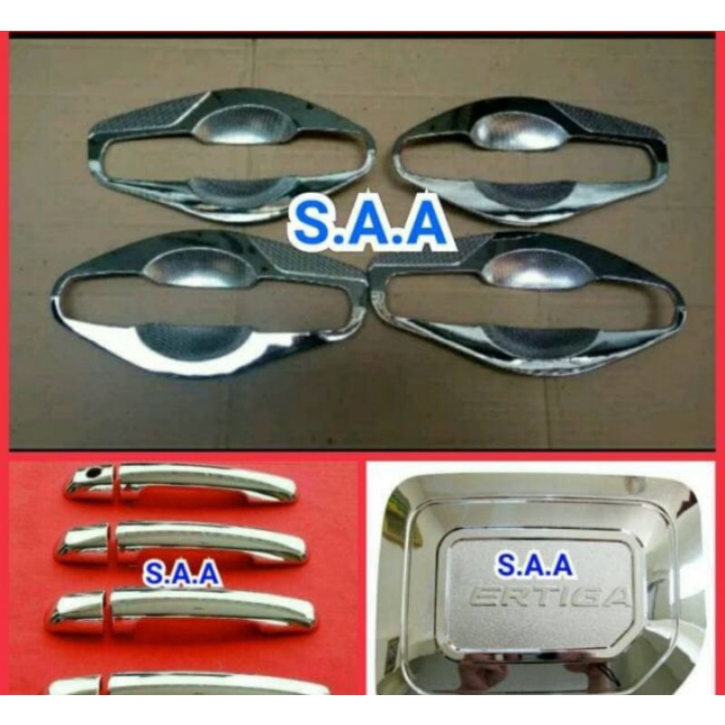 paket outer handle tank cover Ertiga lama Ertiga new 2012-2017 Chrome