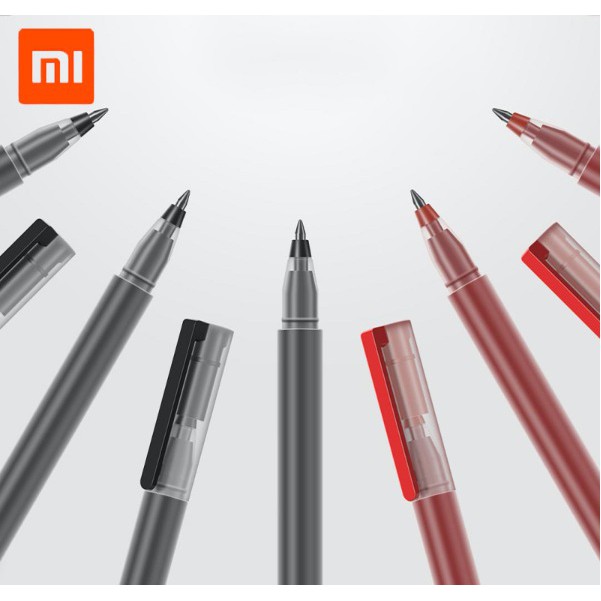 Pulpen xiaomi Millet write Black Xiaomi Mijia Gel Pen 0.5mm 1 Box isi  10 Pcs