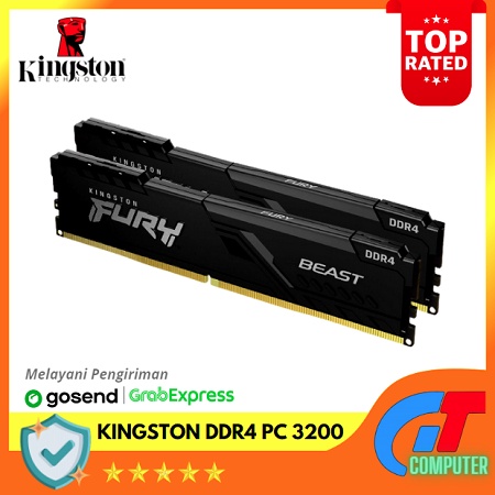 KINGSTON KF432C16BBK2/16 | Fury Beast 16GB (8GB x2) DDR4 3200MHz