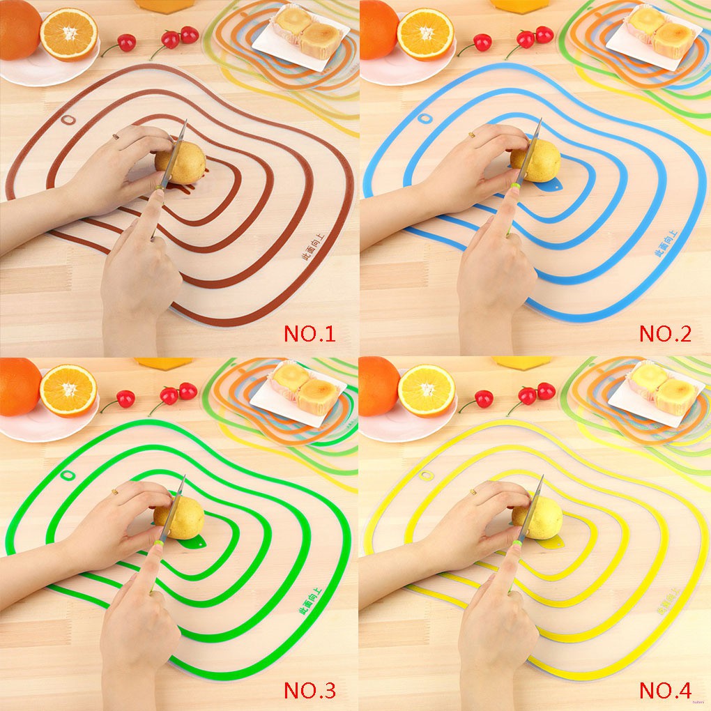 [READY STOCK] Flexible Transparent Cutting Board Kitchen PP Cutting Boards Classification Chopping Board