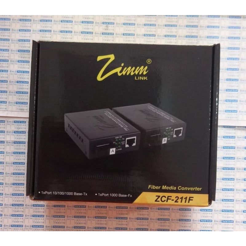 MEDIA CONVERTER ZIMMLINK ZCF-211F GIGABIT