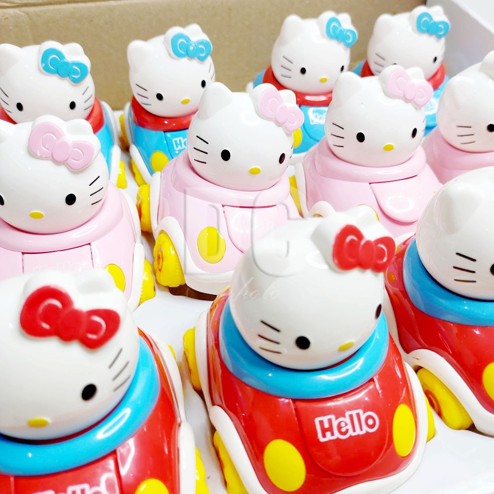 Happy Cartoon Car Hello Kitty Mainan Mobil Friction Bisa Jalan