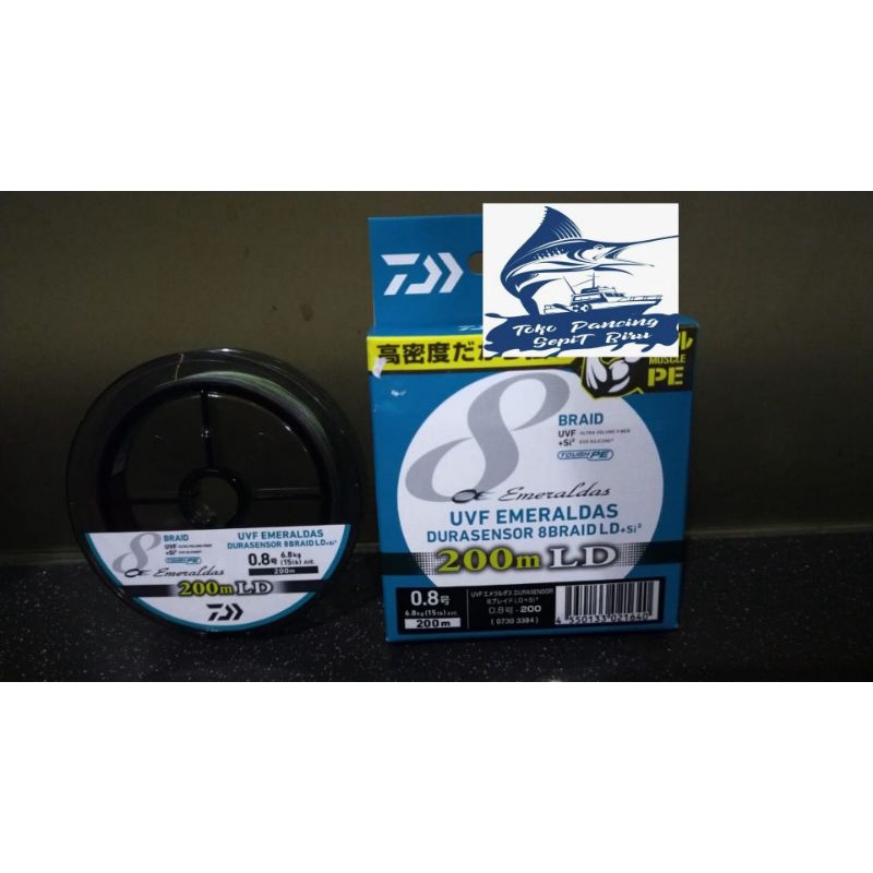 SENAR PE DAIWA EMERALDAS X8 UFV EMERALDAS DURASENSOR 200m BEST SELLER