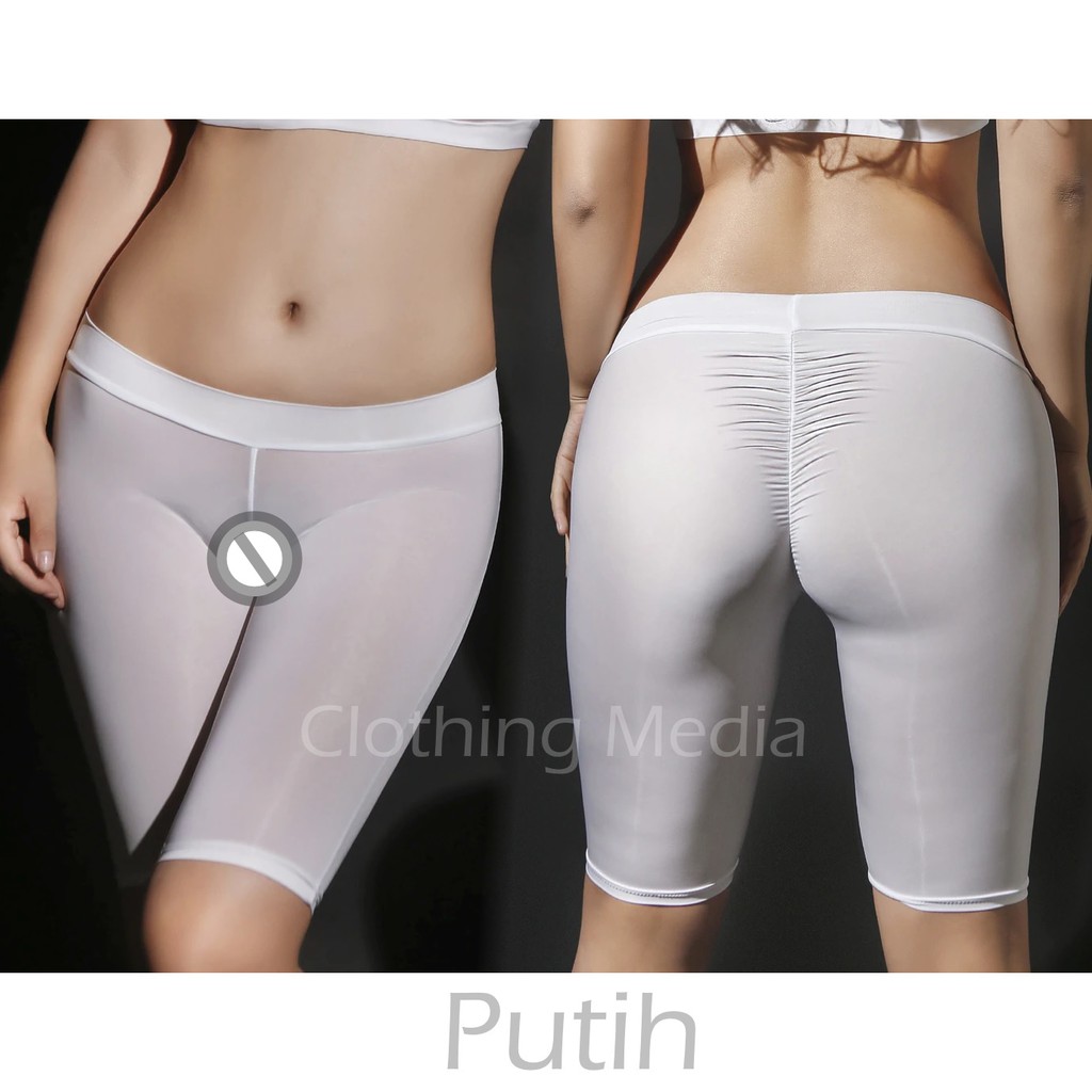 Celana Pendek Silky Halus Wanita Semi Transparan Boyshort Safety Pants Elastis