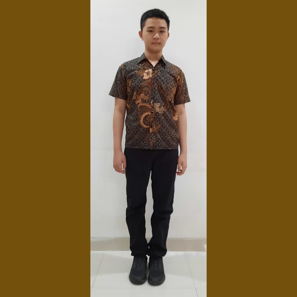 BATIK COUPLE SARIMBIT KELUARGA FAMILY AYAH IBU ANAK PEREMPUAN DAN LAKI LAKI PREMIUM DRESS KEKINIAN TERBARU JUMBO TERUSAN BATIK KOPEL MURAH ELEGAN ORCHID KAWUNG HITAM