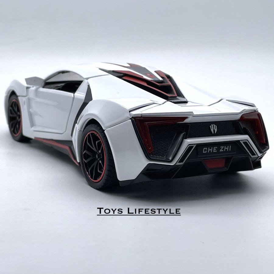 Mainan Mobil Che Zhi Diecast Lykan Hypersport Skala 1:24