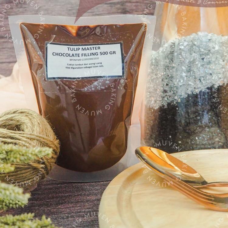 

COD✔️FILLING TULIP DARK CHOCOLATE 500GR (MASTERFILLING, COKLAT, SELAI)|RA2