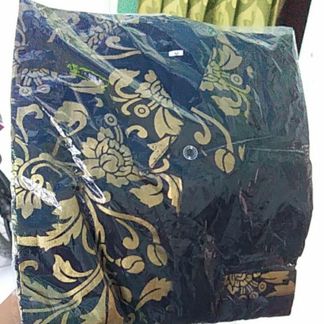 Bswart Batik Hrb026 Kenongo Hem Pendek Padi Pekalongan M L Xl Batik Pria Murah Modern Grosir