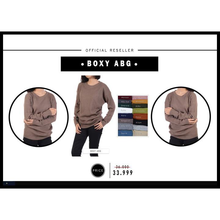 GRATIS ONGKIR BOXY ABG KHUSUS RESELLER | BAJU RAJUT | SWEATER RAJUT KOREA - CUSTOM