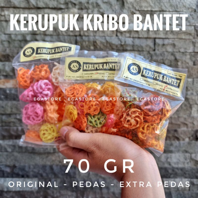 [WAJIB TAMBAH BUBBLE WRAP] Kerupuk/Makaroni Bantet 70gr