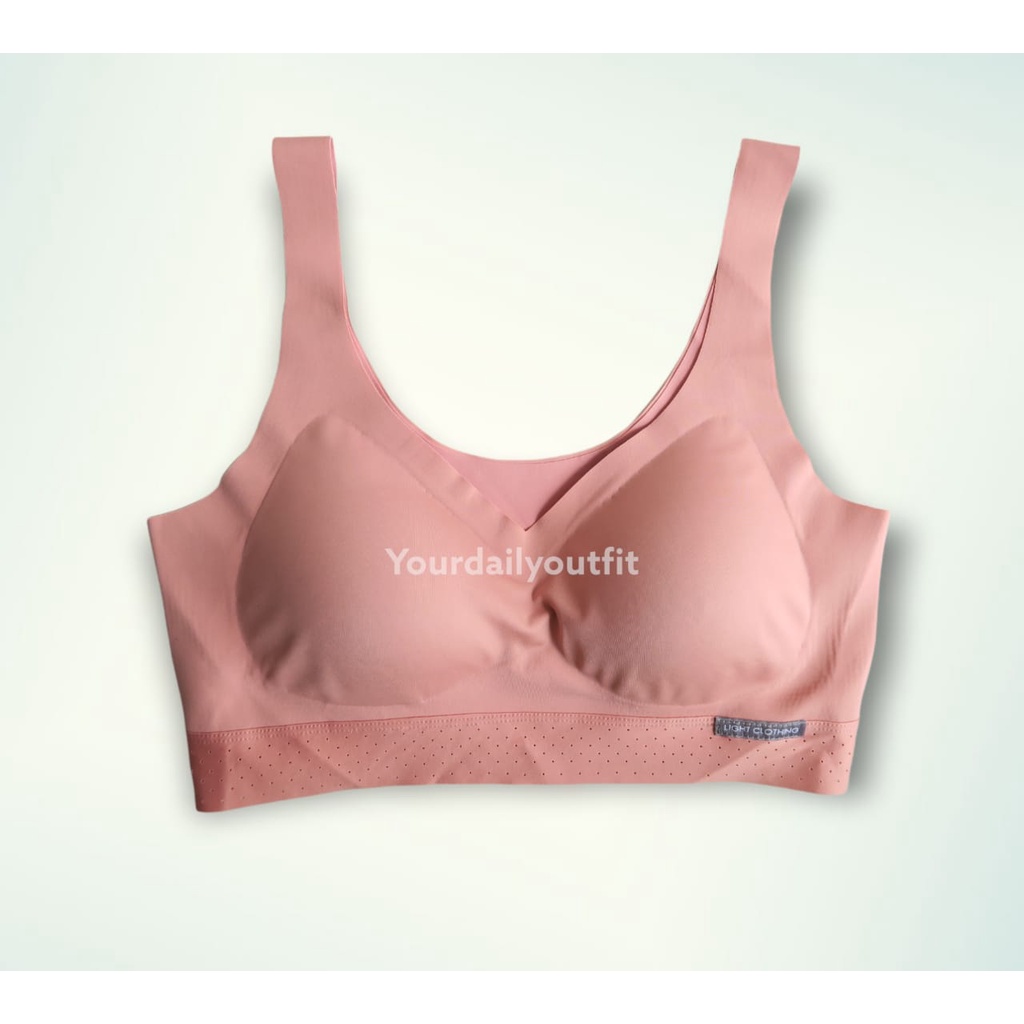 BH SPORT WANITA SEAMLESS LEMBUT / BH TANPA JAHIT IMPOR