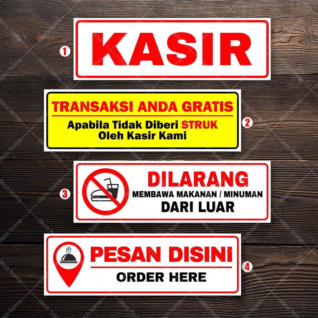 

Sticker Kasir Waterproof free wifi awas kaca