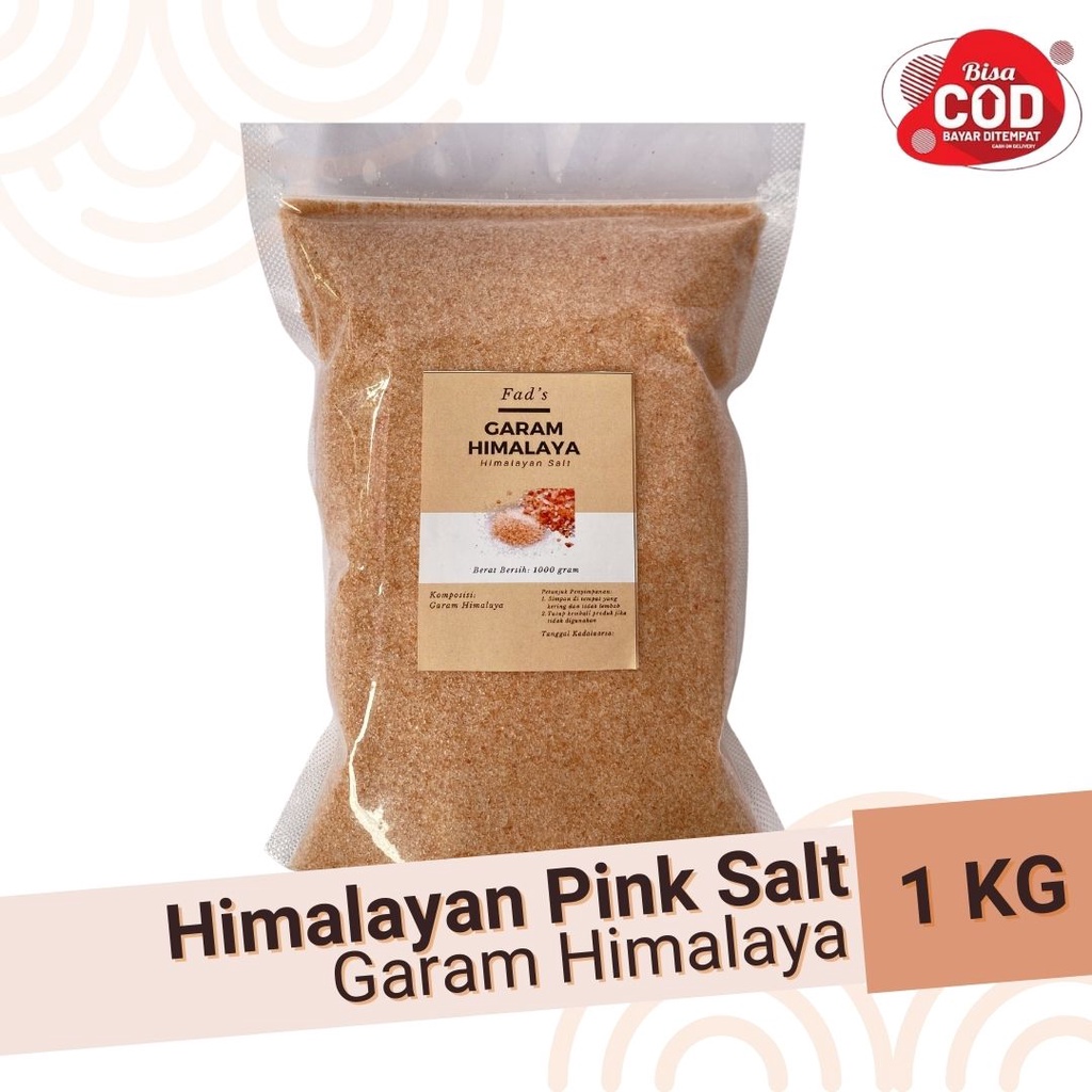 Fad's Himalayan Pink Salt 1kg - Garam Himalaya - Himalayan Salt