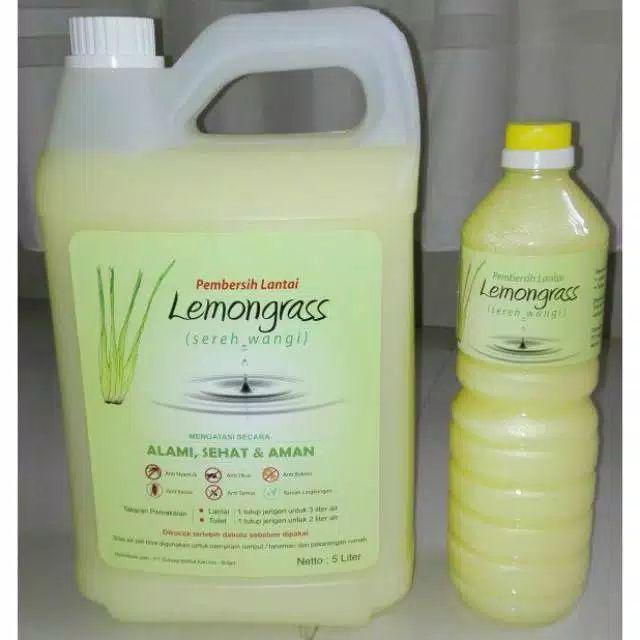Cairan Pembersih Lantai Alami Sereh Wangi Lemongrass 5 Liter / Kayu Putih 5 Liter